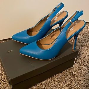 Blue heels